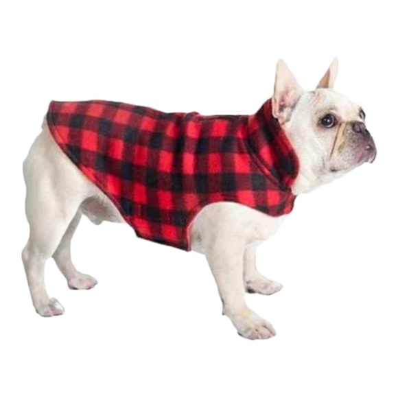 NEW Good2Go Classic Cozy Reversible Fleece Dog Coat SZ XXL to XXXL Red Black
